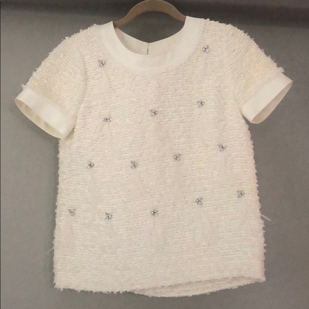 COPY - J. Crew Collection boucle silk top